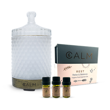 Review of B Calm Aroma Diffuser with Sleep & Balance Essential Oil Set‚ Geranium, Lavender & Frankincense 5ml x 3‚ Rest Calm
