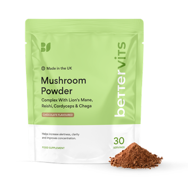 Review of Bettervits Mushroom Powder Complex With Lion's Mane, Reishi And Cordyceps 30 Servings