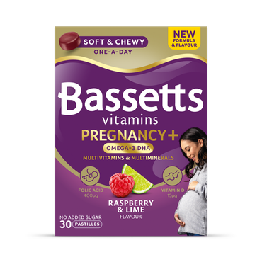 Review of Bassetts Pregnancy+ Omega-3 DHA Multivitamins & Multiminerals Raspberry & Lime 30 Gummies