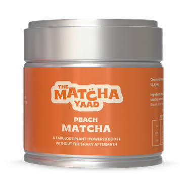 Review of The Matcha Yaad Peach Matcha 25g tin