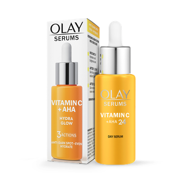 Review of Olay Vitamin C Face Moisturiser Day Cream + AHA, Niacinamide. Brightening Skincare, 40ml