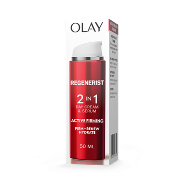 Review of Olay Regenerist Day Face Cream & Serum 2in1 Anti-Wrinkle + Active Firming Moisturiser 50ml