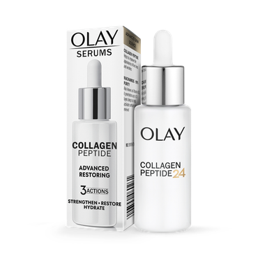 Review of Olay Collagen Peptide Serum for Face. Anti Ageing Restoring Skincare with Niacinamide, 40ml