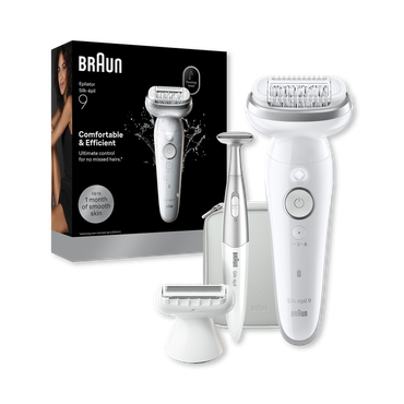 Review of Braun Silk·épil 9, Wet & Dry Epilator, Lasting Smooth Skin, 9-241, Silver