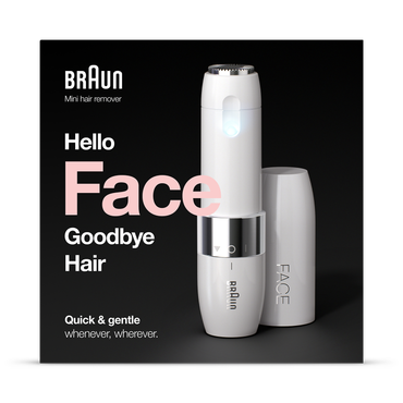 Review of Braun Face Mini Hair Remover FS1000, Electric Facial Hair Removal for Women, White