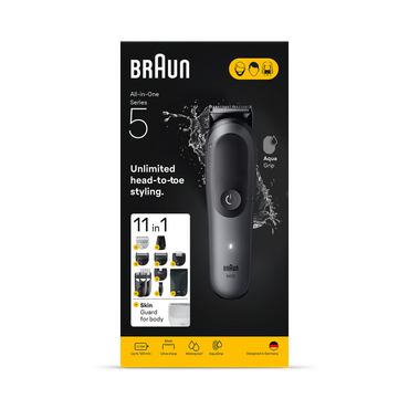 Review of Braun All-in-One Kit Series 5, 11in1 Grooming, Sharp Blade, Body Trim, AIO5560, Grey