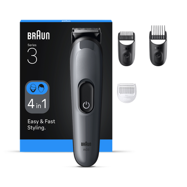 Review of Braun All-in-One Series 3, 4in1 Grooming Kit, Sharp Blade, 14 Lengths, AIO3500, Grey