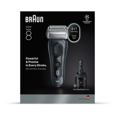 Review of Braun Series 8 Electric Shaver, SensoAdapt, SmartCare Center, 8663CC, Grey