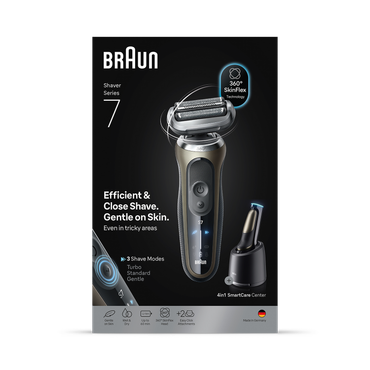 Review of Braun Electric Shaver, Series 7, With SmartCare Center, EasyClick Attachments, 72-C7650cc, Gold