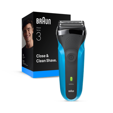 Review of Braun Series 3 Electric Shaver, Wet & Dry, 310S, Blue