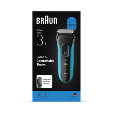 Review of Braun Series 3+ Electric Shaver, Precision Trimmer, Wet & Dry, 3040S, Blue