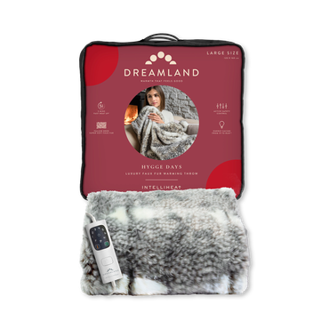 Review of Dreamland Hygge Days Luxury Faux Fur Warming Throw - Fallow Deer Print