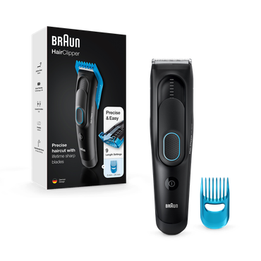 Review of Braun Hair Clipper Series 5, Lifetime Sharp Blade, 9 Lengths, HC5010, Black