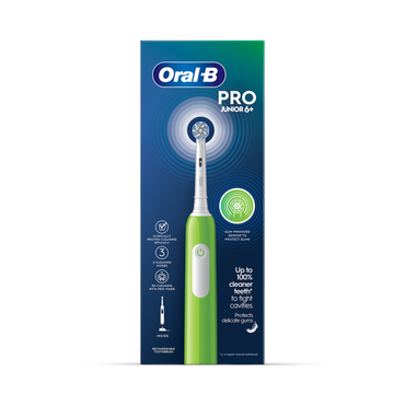 Review of Oral-B Pro Junior Green Electric Toothbrush,  For Ages 6+