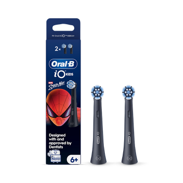 Review of Oral-B iO Kids 6+ Marvel Spiderman Electric Toothbrush Head, Gentle on wobbly teeth & gums, 2