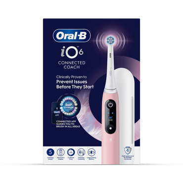 Review of Oral-B iO 6 Electric Toothbrush, Pink, 1 Brush Head, Premium Travel Case