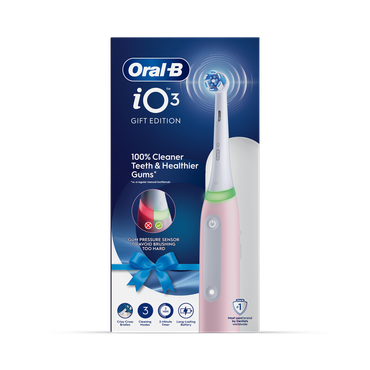 Review of Oral-B iO 3 Electric Toothbrush, Pink, 1 Brush Head, Travel Case