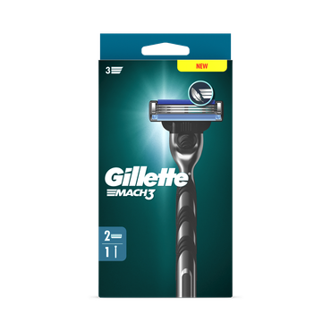 Review of Gillette Mach3 Razor For Men, 1 Gillette Razor, 2 Razor Blade Refills