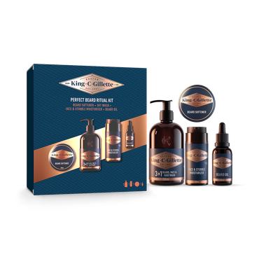 Review of King C. Gillette Men's Perfect Beard Ritual Kit Beard Stubble Gift Set