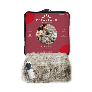 Review of Dreamland Hygge Days Luxury Faux Fur Warming Throw - Alaskan Husky Print