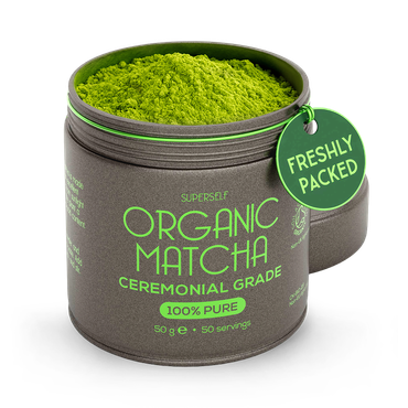 Review of SuperSelf Organic Matcha Green Tea Powder Ceremonial Grade 50g