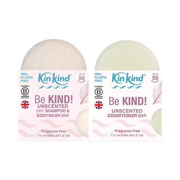 Review of KinKind Be KIND! Fragrance Free Shampoo and Conditioner Bar Set 90g