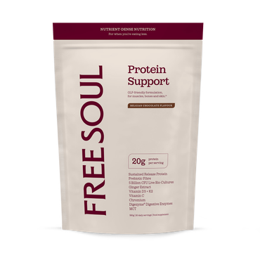 Review of Free Soul GLP Protein Support Belgium Chocolate 560 g