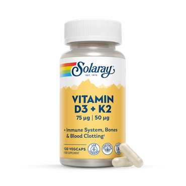 Review of Solaray Vitamin D3 3000 IU & K2 50mcg, Bone, Muscle & Immune Support - 120 Capsules