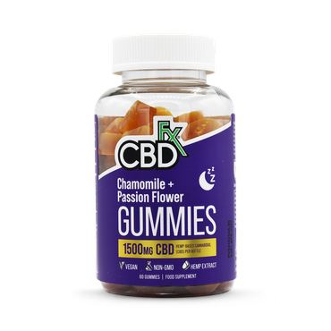 Review of CBD +FX Hemp Gummies Chamomile Passion Flower 1500mg 60 gummies