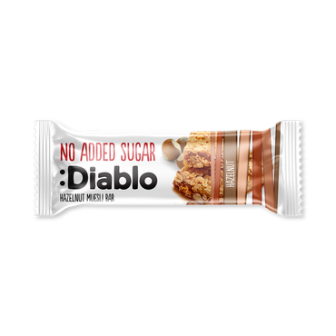 Review of Diablo No Added Sugar Muesli Bar Hazelnut 30g