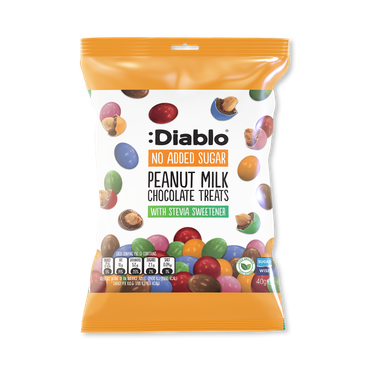 Review of Diablo No Added Sugar Milk Chocolate Coated Peanut Treats 40g