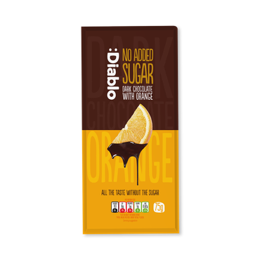 Review of Diablo No Added Sugar Dark Chocolate Bar Orange 75g