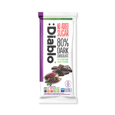 Review of Diablo No Added Sugar 80% Dark Chocolate Bar 75g