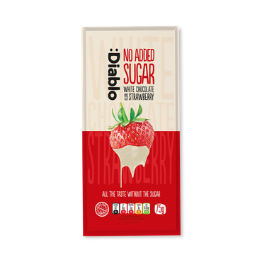 Review of Diablo No Added Sugar White Chocolate Bar Strawberry 75g