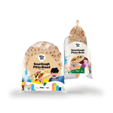 Review of 7 ate 9 Sourdough pitta 360gr X 4pieces & Sourdough pizza boat 440gr X 4 pieces