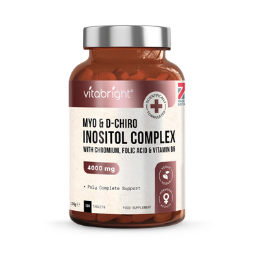 Review of VitaBright Myo-Inositol D-Chiro-Inositol with Chromium, Folic Acid & B6 - 4000mg per Serving - 120 Tablets