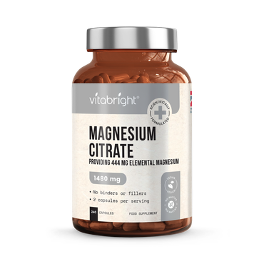 Review of VitaBright Magnesium Citrate - 1480mg per Serving - 444mg Elemental Magnesium - 180 Capsules