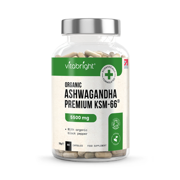 Review of VitaBright Ashwagandha KSM-66 - 5500mg Root Equivalent per Capsule - 90 Vegan Capsules
