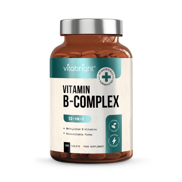 Review of VitaBright Methylated Vitamin B Complex with Vitamin C - 11 B Vitamins - 120 Tablets