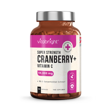 Review of VitaBright Super Strength Cranberry with Vitamin C - 55,000mg per Serving - 180 Capsules
