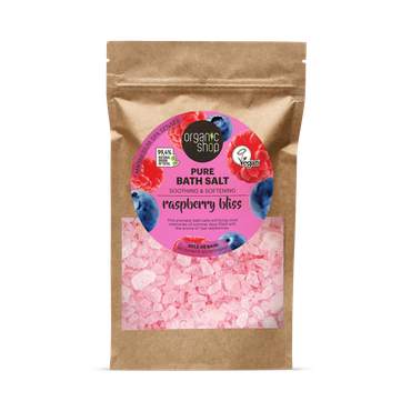 Review of Organic Shop Raspberry Bliss Soothing & Softening Pure Bath Salt 500g