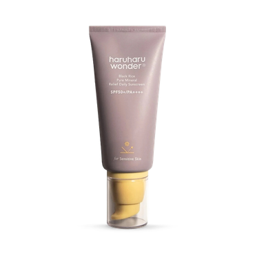 Review of haruharu wonder Black Rice Pure Mineral Relief Daily Sunscreen PA++++ SPF50+ 50ml