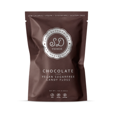 Review of SweetDoughThings Vegan Friendly Sugar Free Candy Floss Chocolate Flavour 12g