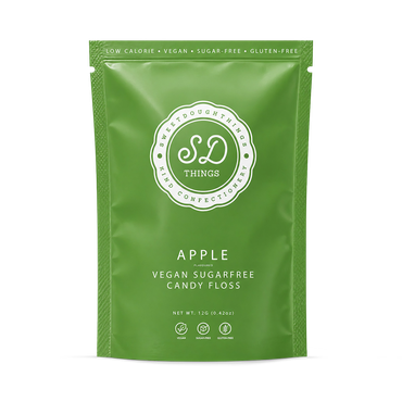 Review of SweetDoughThings Vegan Friendly Sugar Free Candy Floss Apple Flavour 12g