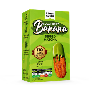 Review of Lemur Cocoa Dried Banana Coated in Matcha Green Tea – Healthy Energy Snack (10 Sachets x 25g)