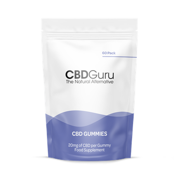 Review of CBD Guru CBD Gummies 20mg 60 Pack - Mixed Fruit Flavour Broad Spectrum CBD Gummy Bears, 1200mg Total CBD