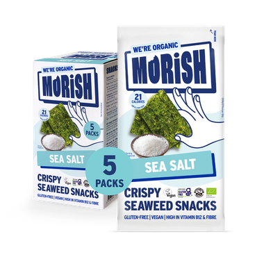 Review of Morish Snacks Organic Sea Salt Seaweed Snacks 5x4g