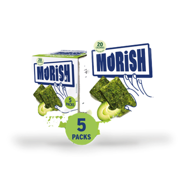 Review of Morish Snacks Crispy Avocado Oil Seaweed Snacks 5x4g