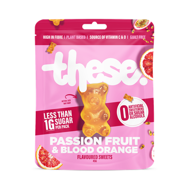 Review of THESE Sweets - Ultra low sugar gummies - Passion Fruit and Blood Orange 45g