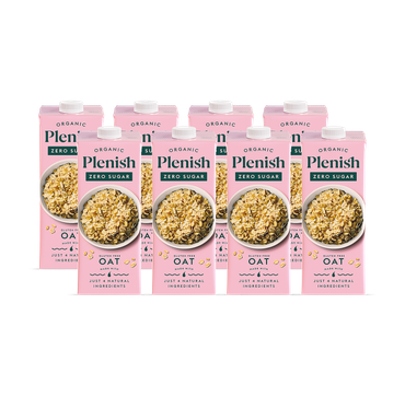 Review of Plenish Organic Zero Sugar Gluten Free Oat Milk 8x 1L